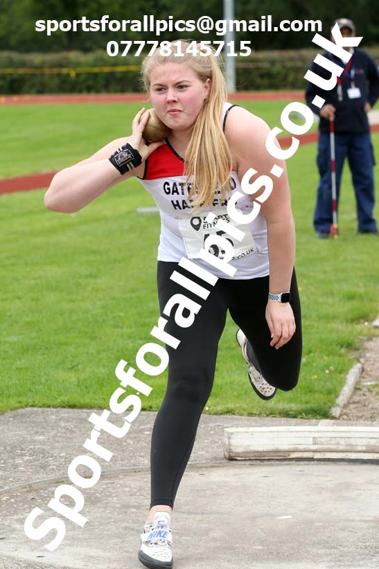 Shot putt, NECAA Open Meeting, Morpeth, Sunday, September 27th. David T. Hewitson/Sports for All Pics